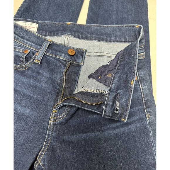 Gap Womens Jeans Classic Straight Mid Rise 27/4 Stretch Classic Preppy Boho - Picture 5 of 6